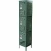 ASI Storage Competitor 3-Tier 3 Door Ventilated Locker Add On, 12"Wx18"Dx24"H, Almond, Unassembled