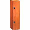 ASI Storage Traditional Plus 2-Tier 2 Door Phenolic Locker, 12"Wx12"Dx30"H, Silver Gray, Assembled