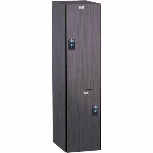 ASI Storage Traditional Plus Z-Style 2 Door Phenolic Locker, 12"Wx12"Dx60"H, Silver Gray, Assembled 3 ASI Storage Traditional Plus Z-Style 2 Door Phenolic Locker, 12"Wx12"Dx60"H, Silver Gray, Assembled