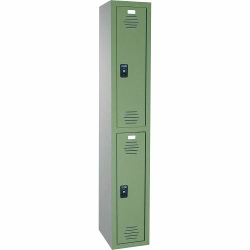 ASI Storage Traditional 2-Tier 2 Door Plastic Locker, 12"W x 18"D x 36"H, Blue, Assembled 3 ASI Storage Traditional 2-Tier 2 Door Plastic Locker, 12"W x 18"D x 36"H, Blue, Assembled