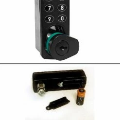 Hallowell® DigiTech™ 1-Tier 1 Door Electronic Access Locker, 12"Wx18"Dx72"H, Tan,Assembled -Deals Lockers Store DigiTech H1 Lock Detail 04