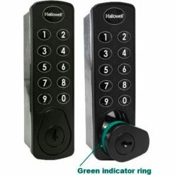 Hallowell® DigiTech™ 2-Tier 2 Door Electronic Access Locker, 12"Wx15"Dx36"H, Tan,Assembled -Deals Lockers Store DigiTech H1 Lock Detail 05 1