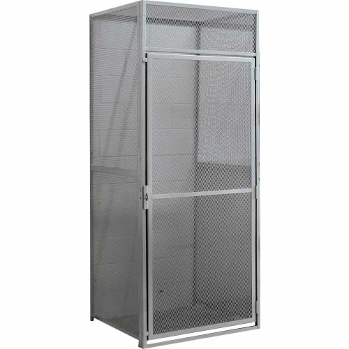 Hallowell Single Tier Bulk Tenant Storage Locker, 36"Wx48"Dx90"H, Dark Gray, Unassembled 3 Hallowell Single Tier Bulk Tenant Storage Locker, 36"Wx48"Dx90"H, Dark Gray, Unassembled
