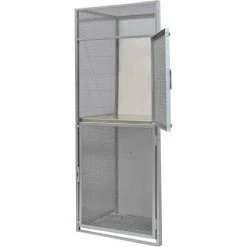 Hallowell BSL364890-R-2A-HG Bulk Tenant Storage Locker Double Tier Add-On 36x48x45 - Dark Gray