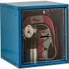 Hallowell Cubix Modular Locker w/Safety-View Door & Key Lock, 11-3/4Wx11Dx12-1/8H, Blue, Unassembled -Deals Lockers Store HAO HC121212 1SVP K MB