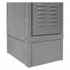 Hallowell KCSB21HG Steel Locker Accessory, Closed Side Base 21"D x 6"H - Dark Gray -Deals Lockers Store HAO KCSB21HG