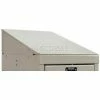 Hallowell KISE12PT Steel Locker Accessory - Slope Top End Closure 12"D x 4"H - Tan -Deals Lockers Store HAO KISE12PT