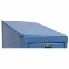Hallowell KISE15MB Steel Locker Accessory, Slope Top End Closure 15"D x 5"H Marine Blue -Deals Lockers Store HAO KISE15MB