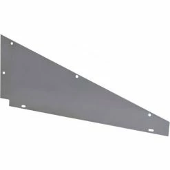 Hallowell KISE18 Stainless Steel Locker Accessory, Slope Top End Closure 18"Dx6"H - Dark Gray