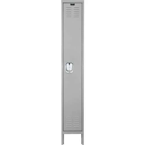 Hallowell® 1-Tier 1 Door Premium Locker, 12"W x 15"D x 72"H, Light Gray, Assembled 3 Hallowell® 1-Tier 1 Door Premium Locker, 12"W x 15"D x 72"H, Light Gray, Assembled
