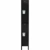 Hallowell® 2-Tier 3 Door Premium Locker 12"W x 15"D x 36"H, Black, Unassembled -Deals Lockers Store HAO U1258 2ME