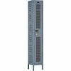 Hallowell® 1-Tier 1 Door Heavy-Duty Ventilated Locker, 18"Wx21"Dx72"H, Dark Gray, Assembled -Deals Lockers Store HAO U1818 1HV A HG