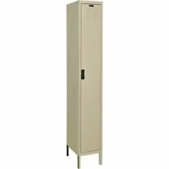 Hallowell® DigiTech™ 1-Tier 1 Door Electronic Access Locker, 12"Wx18"Dx72"H, Tan,Assembled