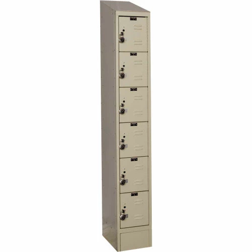 Hallowell® Ready-Built II 6-Tier 6 Door Locker, 12"W x 15"D x 12"H, Tan, Assembled 3 Hallowell® Ready-Built II 6-Tier 6 Door Locker, 12"W x 15"D x 12"H, Tan, Assembled