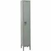 Hallowell® 1-Tier 1 Door Maintenance-Free Quiet Locker, 15"Wx15"Dx72"H, Dark Gray, Assembled -Deals Lockers Store HAO UY1558 1A HG