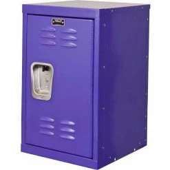 Hallowell® 1-Tier 1 Door Kid Mini Locker, 15"Wx15"Dx24"H, Pep Rally Purple, Unassembled