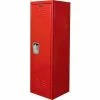 Hallowell® 1-Tier 1 Door Kid Locker, 15"W x 15"D x 48"H, Relay Red, Unassembled -Deals Lockers Store HL1 HKL151554 1RR