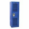 Hallowell 1 Door Home Team Ventilated Locker, 15"Wx15"Dx48"H, Grand Slam Blue, Unassembled -Deals Lockers Store HL2 HTL151548 1GS