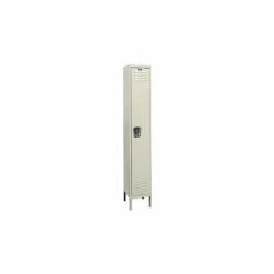 Hallowell® 1-Tier 1 Door Corrosion Resistant Locker, 12"W x 12"D x 72"H, Tan, Assembled