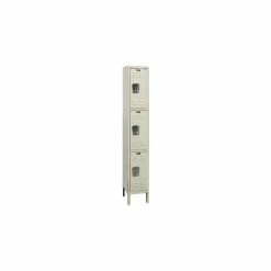 Hallowell® Galvanite™ 3-Tier 3 Door Corrosion Resistant Locker, 12Wx12Dx24H, Tan,Assembled