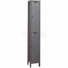 Hallowell® ValueMax 2-Tier 2 Door Locker, 12"Wx12"Dx36"H, Dark Gray, Unassembled 2 Hallowell® ValueMax 2-Tier 2 Door Locker, 12"Wx12"Dx36"H, Dark Gray, Unassembled -Deals Lockers Store HLL UH1228 2HG
