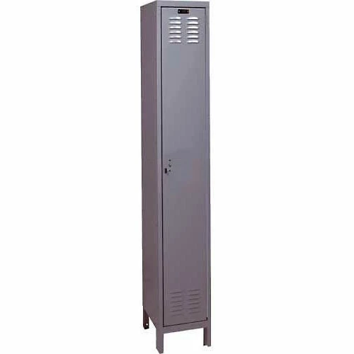 Hallowell® ValueMax 1-Tier 1 Door Locker, 12"Wx15"Dx72"H, Dark Gray, Unassembled 3 Hallowell® ValueMax 1-Tier 1 Door Locker, 12"Wx15"Dx72"H, Dark Gray, Unassembled