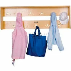 Jonti-Craft® Wall Mount Coat Locker,48"W x 6-1/2"D x 16"H, Birch Plywood