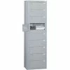 Penco® 9 Door Folded Garment Locker W/Cam Locks, 24"Wx16"Dx80"D, Gray, Assembled