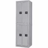 Penco® 4 Door Hanging Garment Locker W/Cam Lock, 23-15/16"Wx 21-7/16"Dx80-13/16"W,Gry,Assembled