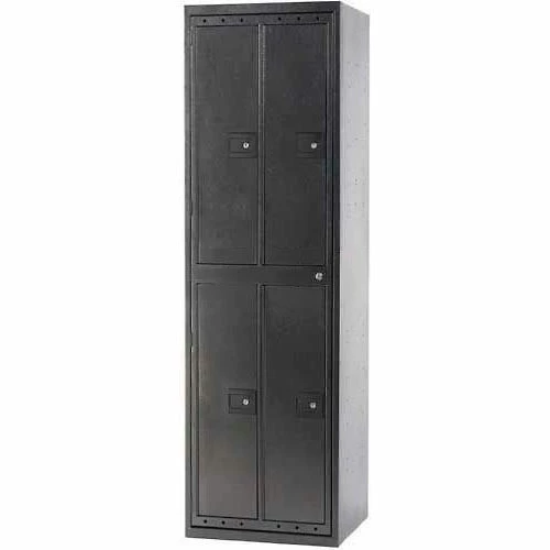 Penco® 4 Dr Hanging Garment Locker W/Combo Lock,23-15/16"Wx 21-7/16"Dx80-13/16"W,Slvr,Assembled 3 Penco® 4 Dr Hanging Garment Locker W/Combo Lock,23-15/16"Wx 21-7/16"Dx80-13/16"W,Slvr,Assembled