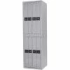 Penco LF-8C-GRY-TRNB 8 Compartment, Hanging Garment Dispenser Locker, Gray w/Turn Knob Locks -Deals Lockers Store PEP LF 8C GRY TRNB