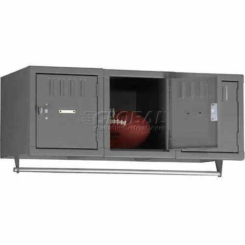 Tennsco® 1-Tier 3 Door Box Locker, Wall Mount, 12"W x 18"D x 12"H, Sand, Assembled 3 Tennsco® 1-Tier 3 Door Box Locker, Wall Mount, 12"W x 18"D x 12"H, Sand, Assembled