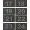 United Visual Products United Visual Numbers for ABS/Wood Cellphone Lockers TAB1724 - Numbers 17-24 -Deals Lockers Store UNN TAB1724