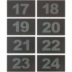 United Visual Products United Visual Numbers for ABS/Wood Cellphone Lockers TAB1724 - Numbers 17-24
