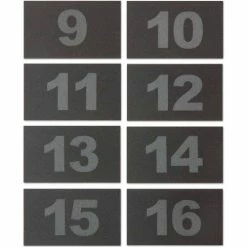 United Visual Products United Visual Numbers for ABS/Wood Cellphone Lockers TAB916 - Numbers 9-16