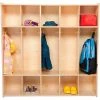 Wood Designs Five Section Plywood Locker, Assembled, 46-3/4"W x 12"D x 46-3/4"H