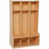 Wood Designs Three Section Seat Locker -Deals Lockers Store WDM WD51003