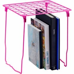 LockerMate 12" Stac-A-Shelf Wire Locker Shelf, Pink