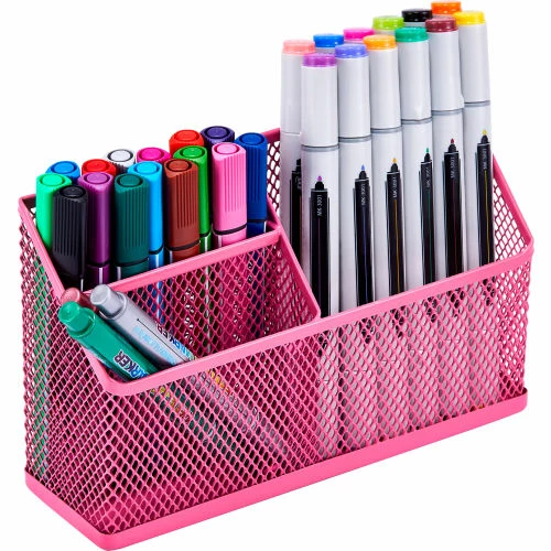 LockerMate It's Academic Magnetic Pencil Holder, Pink 3 LockerMate It's Academic Magnetic Pencil Holder, Pink