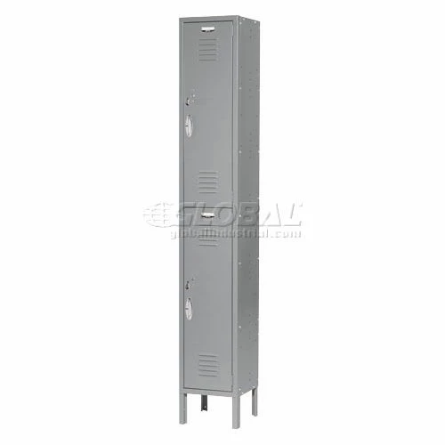 Global Industrial Capital® 2-Tier 2 Door Locker, 12"Wx15"Dx36"H, Gray, Assembled 4 Global Industrial Capital® 2-Tier 2 Door Locker, 12"Wx15"Dx36"H, Gray, Assembled - Image 2