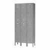 Global Industrial™ Capital® 2-Tier 6 Door Locker, 12"Wx18"Dx36"H, Gray, Assembled -Deals Lockers Store double capital GY03