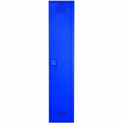 Bradley Corporation Bradley 1-Tier 1 Door Lenox Plastic Locker, 12"W x 12"D x 60"H, Deep Blue, Assembled