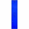 Bradley Corporation Bradley 2-Tier 2 Door Lenox Plastic Locker, 12"W x 12"D x 30"H, Deep Blue, Assembled -Deals Lockers Store locker 2 tier blue