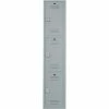Bradley Corporation Bradley 3-Tier 3 Door Lenox Plastic Locker, 12"W x 15"D x 20"H, Gray, Assembled 2 Bradley Corporation Bradley 3-Tier 3 Door Lenox Plastic Locker, 12"W x 15"D x 20"H, Gray, Assembled -Deals Lockers Store locker 3 tier gray