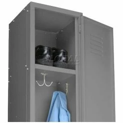 Global Industrial™ Capital® 1-Tier 3 Door Locker, 12"Wx18"Dx72"H, Gray, Assembled -Deals Lockers Store locker detail GY03 1