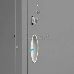 Global Industrial™ Capital® 1-Tier 3 Door Locker, 12"Wx15"Dx72"H, Gray, Unassembled -Deals Lockers Store locker detail GY05 4