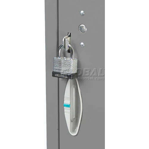 Global Industrial Capital® 2-Tier 2 Door Locker, 12"Wx15"Dx36"H, Gray, Assembled 6 Global Industrial Capital® 2-Tier 2 Door Locker, 12"Wx15"Dx36"H, Gray, Assembled - Image 4