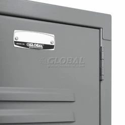 Global Industrial Capital® 2-Tier 2 Door Locker, 12"Wx15"Dx36"H, Gray, Assembled 25 Global Industrial Capital® 2-Tier 2 Door Locker, 12"Wx15"Dx36"H, Gray, Assembled -Deals Lockers Store locker detail GY11