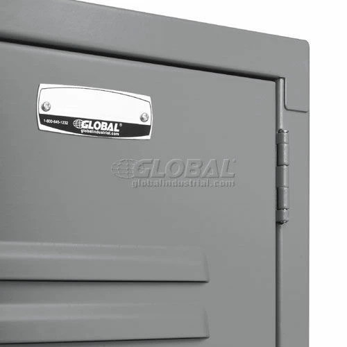 Global Industrial Capital® 2-Tier 2 Door Locker, 12"Wx15"Dx36"H, Gray, Assembled 7 Global Industrial Capital® 2-Tier 2 Door Locker, 12"Wx15"Dx36"H, Gray, Assembled - Image 5