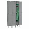 Global Industrial™ Capital® 1-Tier 3 Door Locker, 12"Wx15"Dx72"H, Gray, Unassembled -Deals Lockers Store single capital GY01 1